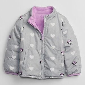 Baby Gap Disney Minnie Mouse ColdControl Reversible Puffer Jacket Size 12-18 mo